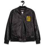 Leather Bomber Jacket